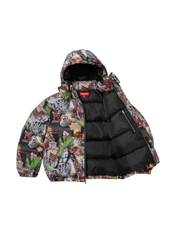 Supreme Bless Tapestry Puffer Jacket - thumbnail 3
