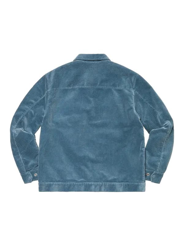 Supreme Corduroy Zip Blue Jacket - thumbnail 2