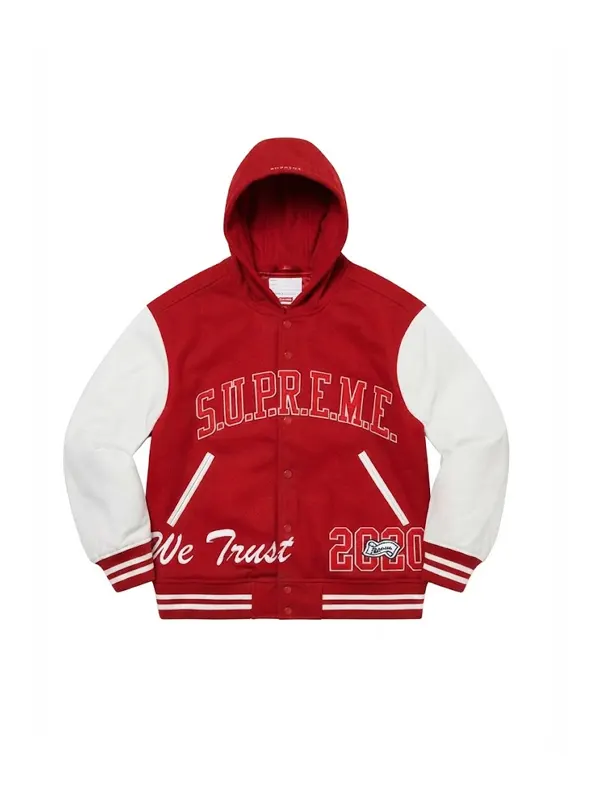 Supreme King Red Hooded Jacket