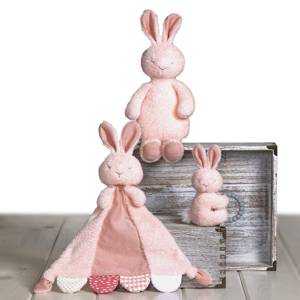 Sweet Dreams Bunny Teether Rattle – 6″ - thumbnail 7