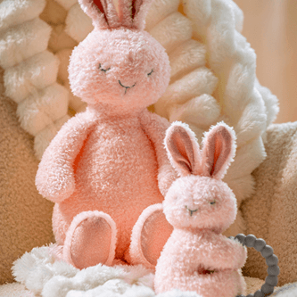 Sweet Dreams Bunny Teether Rattle – 6″ - thumbnail 2