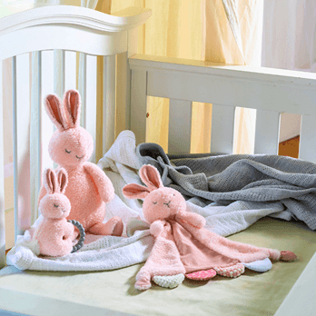 Sweet Dreams Bunny Teether Rattle – 6″ - thumbnail 5
