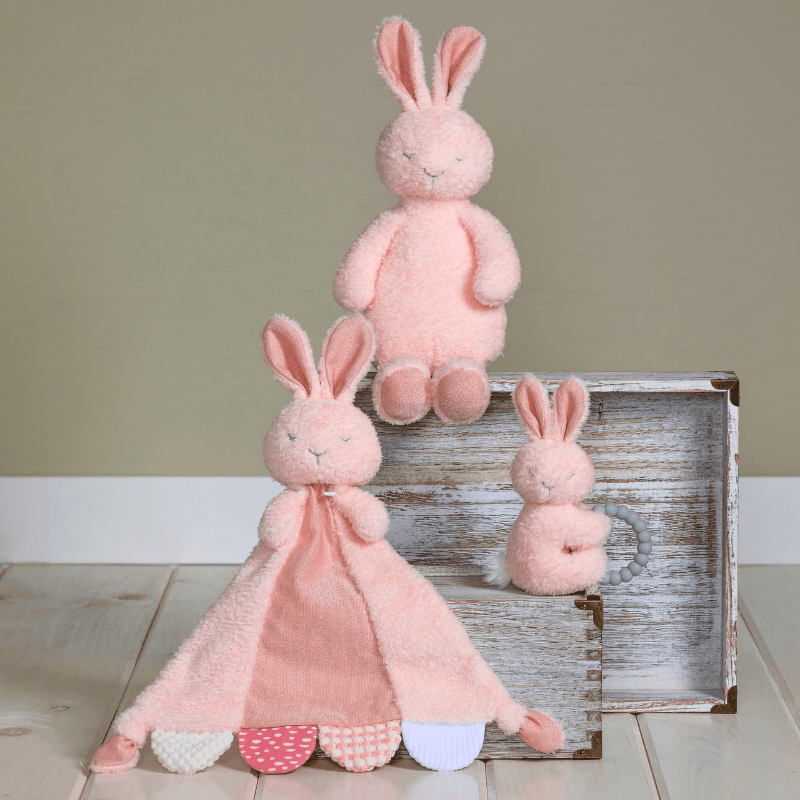 Sweet Dreams Bunny Teether Rattle – 6″ - thumbnail 4