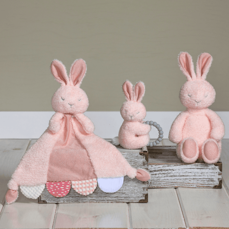 Sweet Dreams Bunny Teether Rattle – 6″ - thumbnail 3