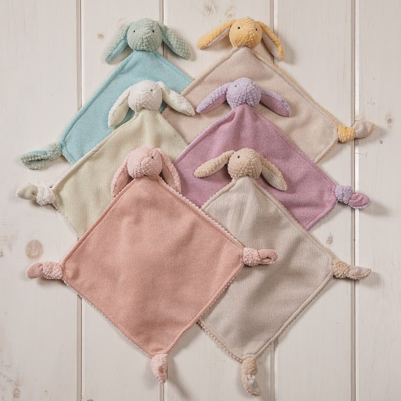 Nibbles Bunny Blankie – pink – 19″ - thumbnail 3