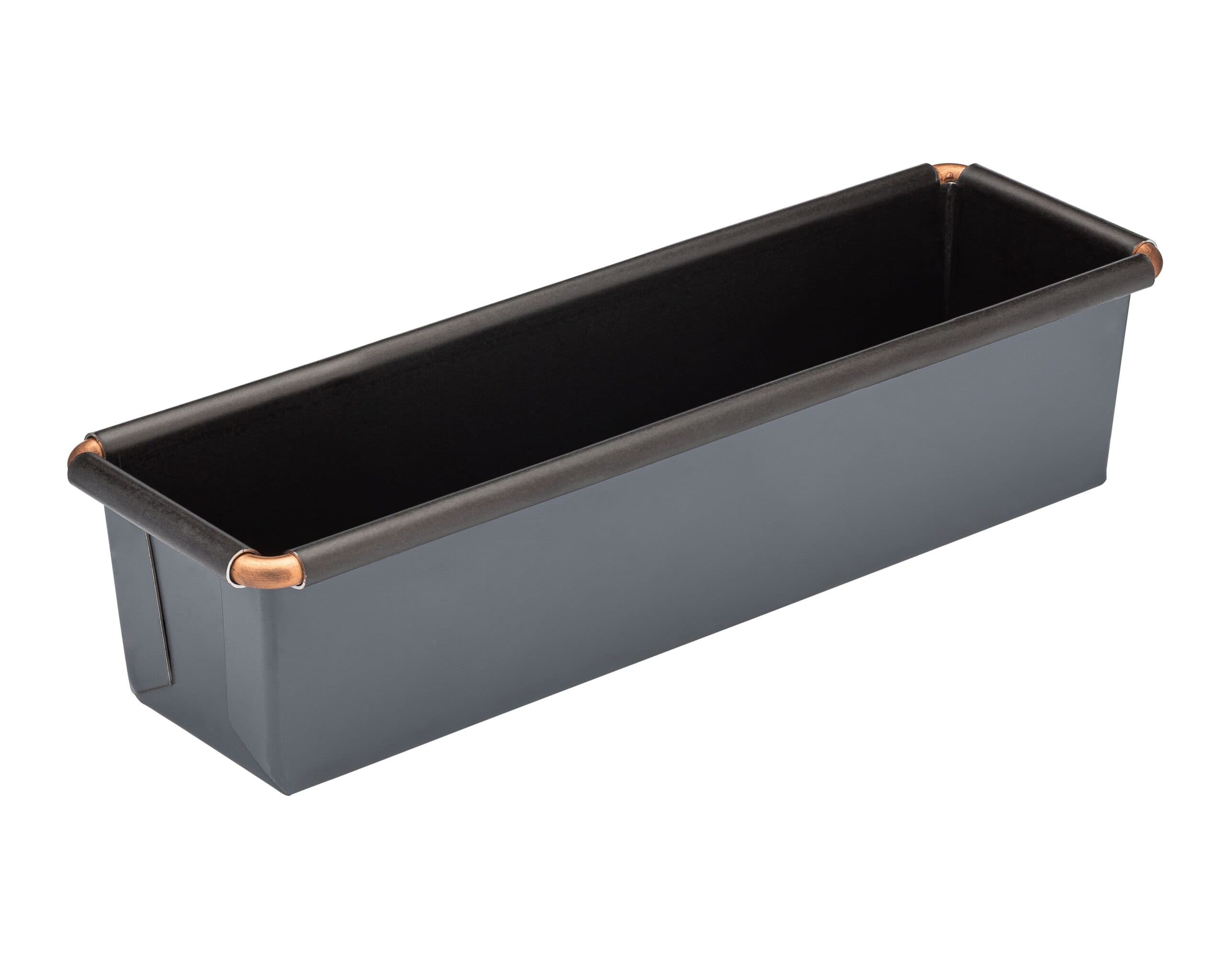 Matfer Bourgeat Exopan Steel Bread Mini Mold/Loaf Pan, Nonstick, Flared, 11 1/2″ x 1 4/5″