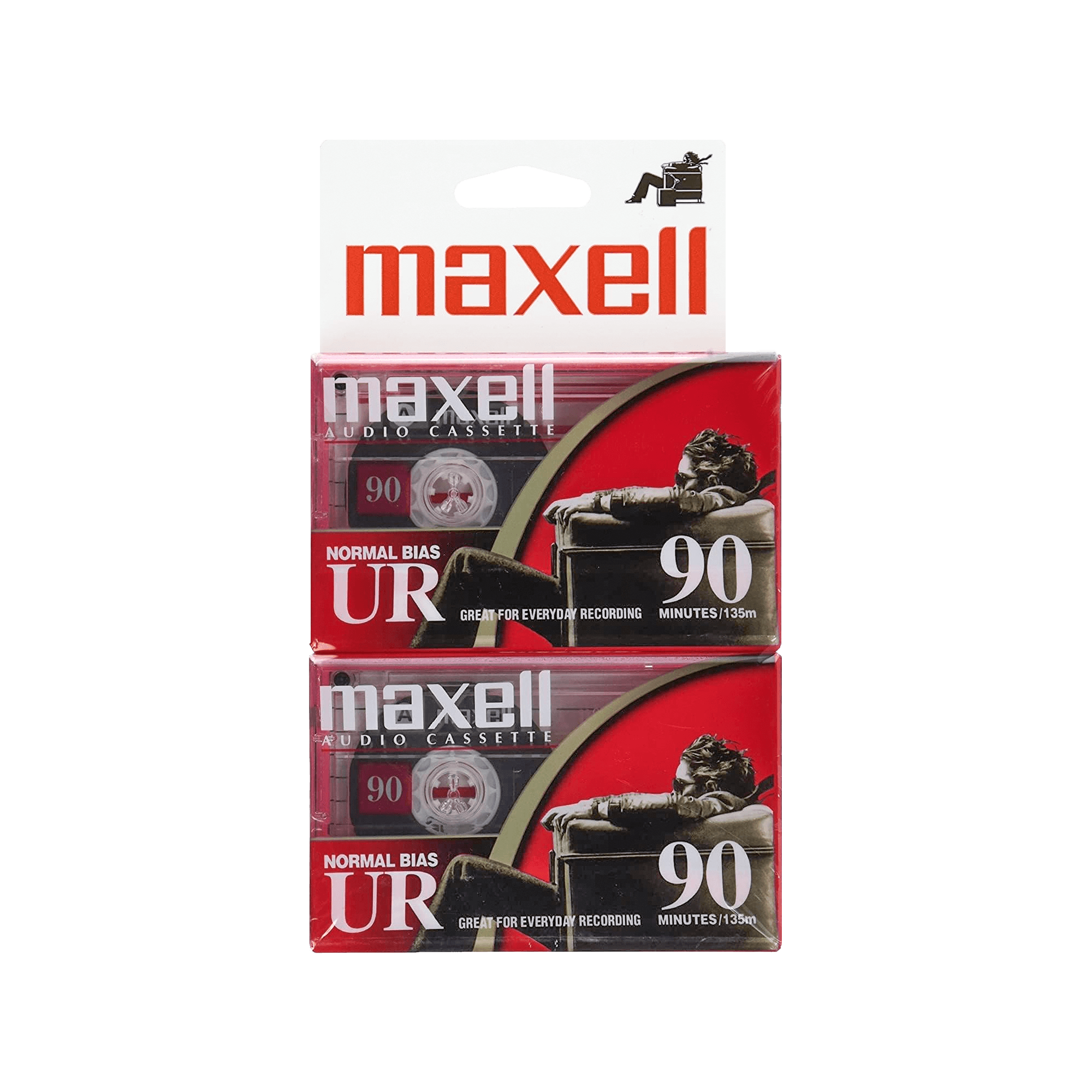 Normal Bias UR 90 Minute Cassette Tapes, 2-Pack