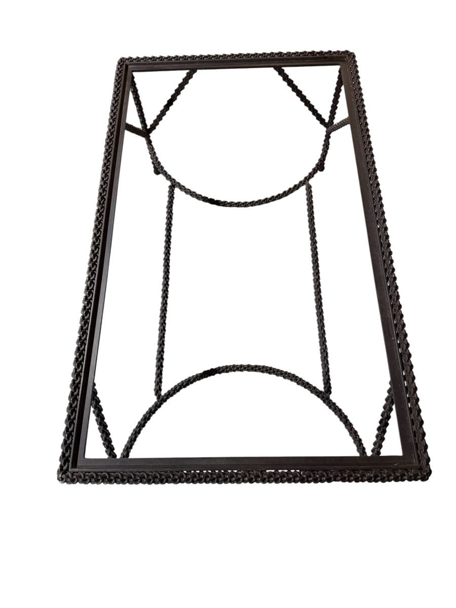 Vintage Paul Ferrante Chain Link Iron Coffee Table - thumbnail 4