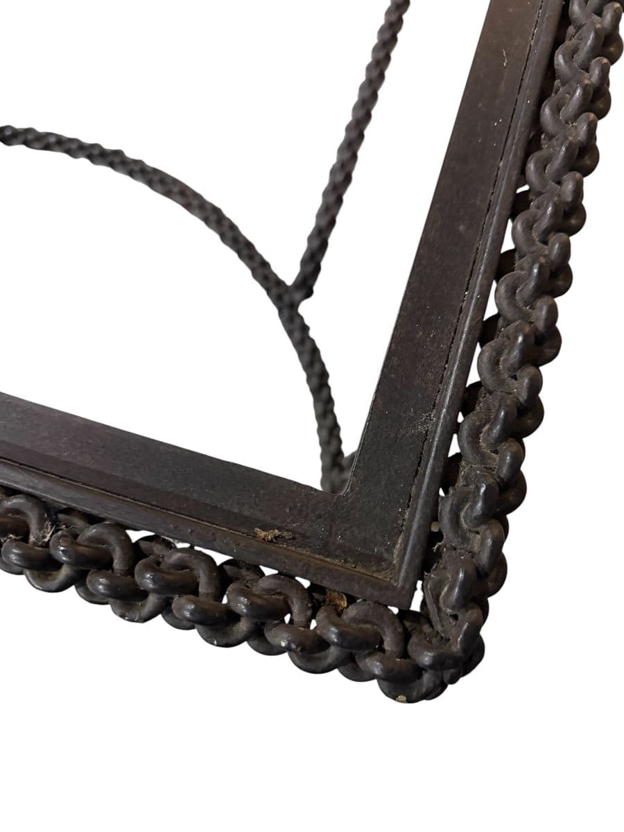 Vintage Paul Ferrante Chain Link Iron Coffee Table - thumbnail 6
