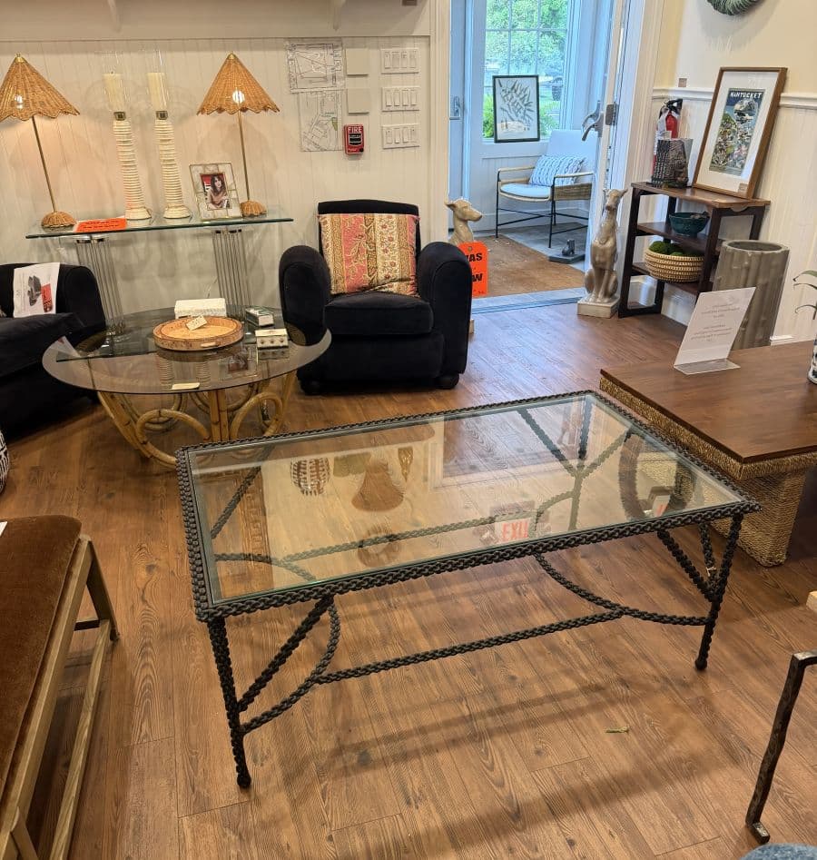 Vintage Paul Ferrante Chain Link Iron Coffee Table - thumbnail 8