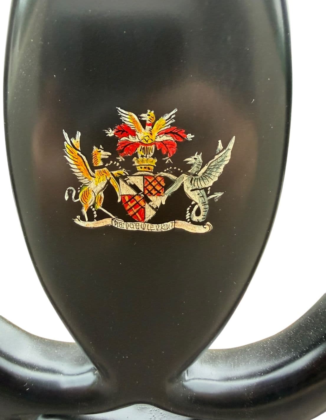 Vintage Regency Style Ebonized Arm Chair - thumbnail 6