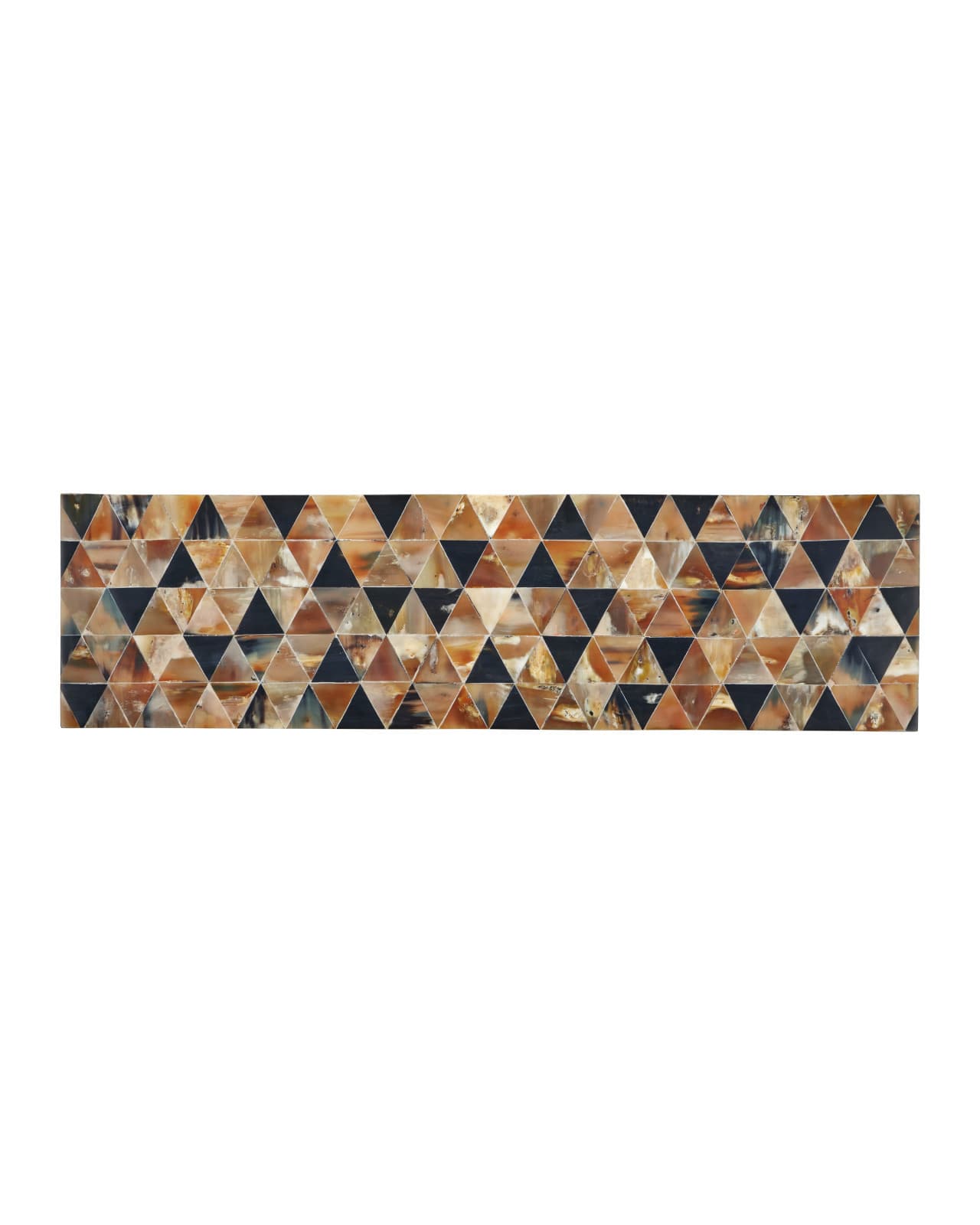 Black and Natural Pieced Horn Parsons Console - thumbnail 5