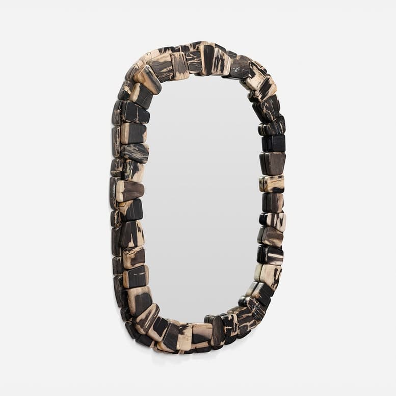 Bronte Dark Petrified Wood Mirror - thumbnail 2