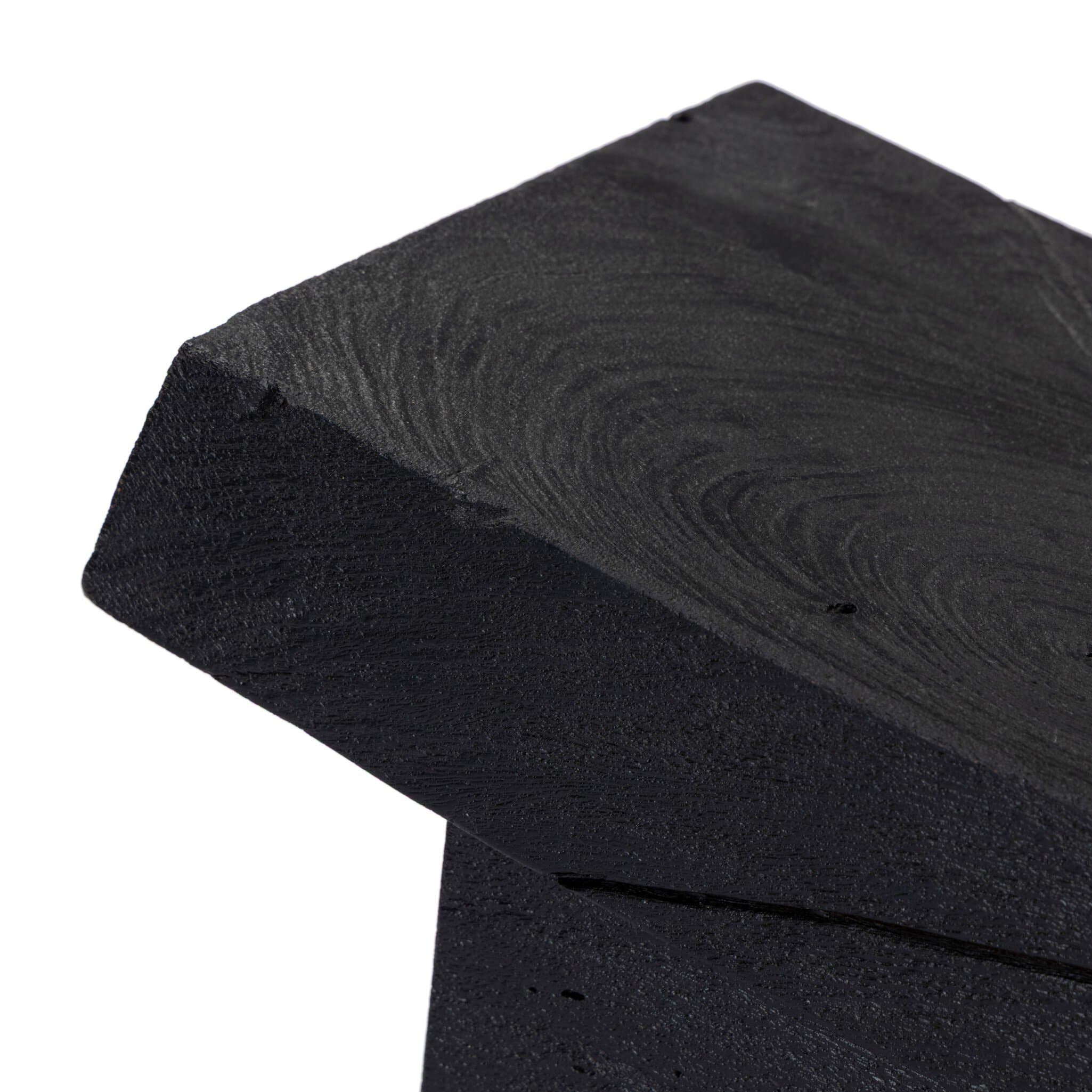 Hand-Hewn Black Acacia Stool - thumbnail 5