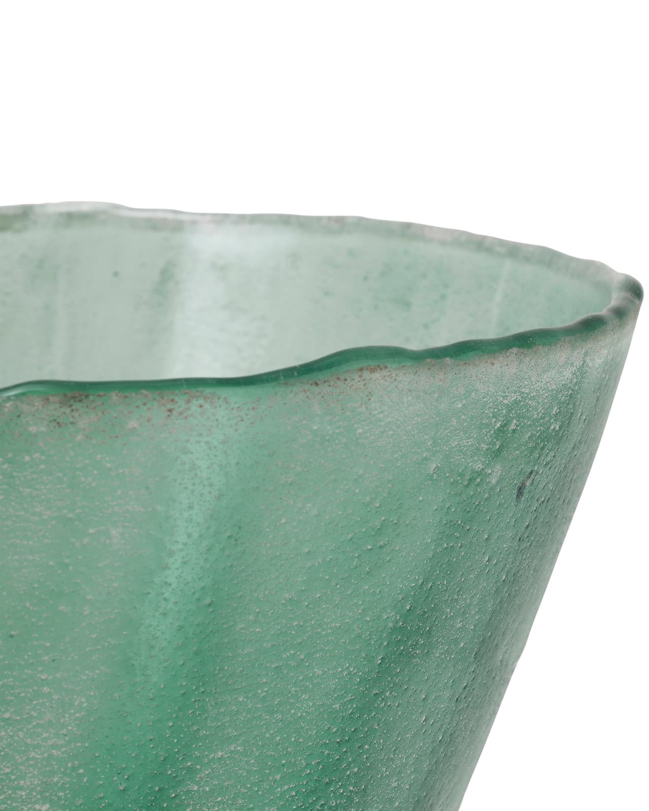 Seaglass Green Soda Coated Vases - thumbnail 6