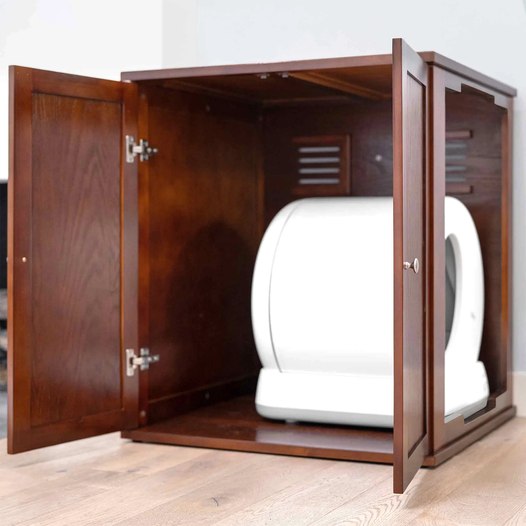 Refined Self Cleaning Litter Box Cabinet - thumbnail 4