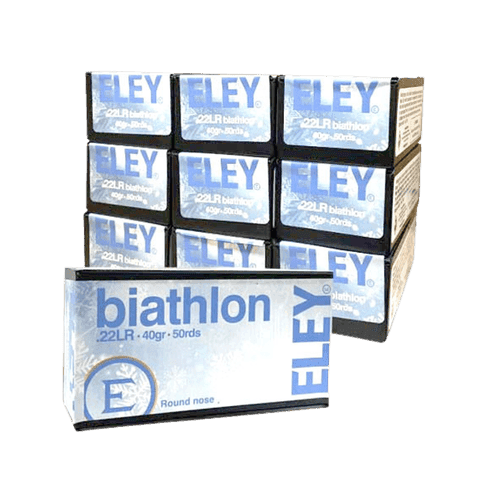 22 Long Rifle – Eley Biathlon 40 Grain Round Nose – 500 Rounds