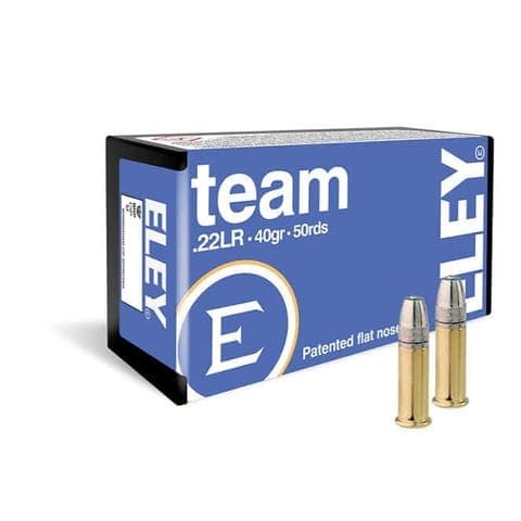 22 Long Rifle – Eley Team 40 Grain LRNFP – 50 Rounds