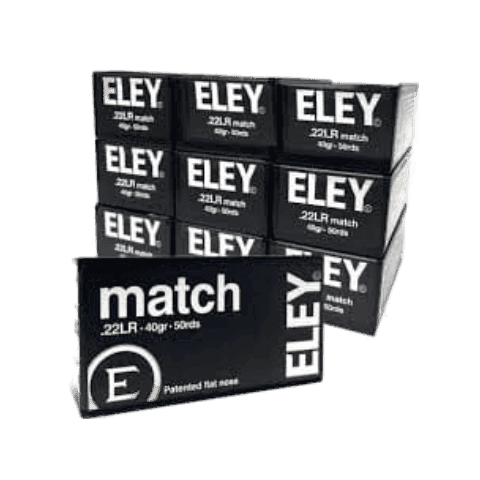 22 Long Rifle – Eley Match 40 Grain LRNFP – 500 Rounds