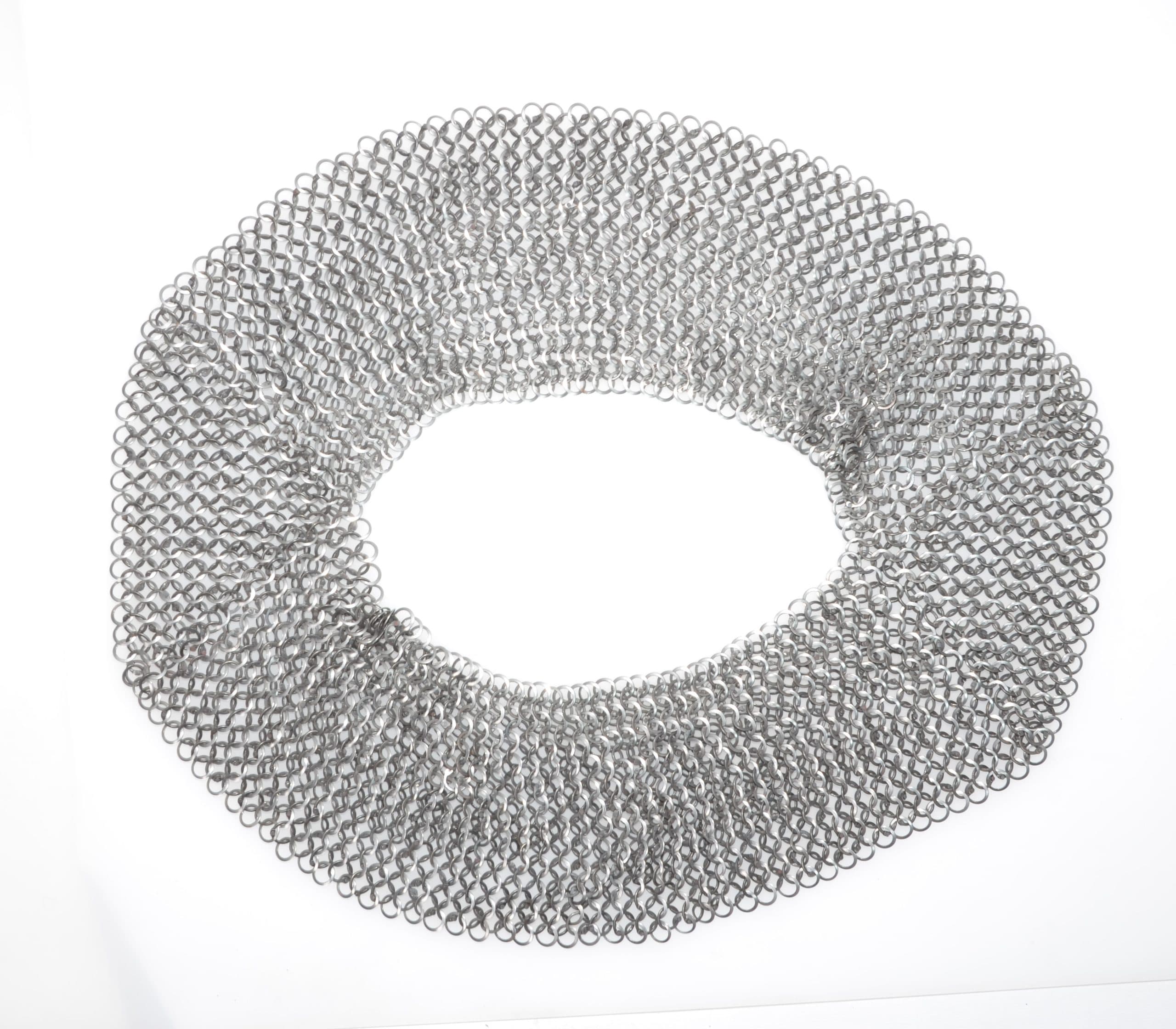 Riveted Chainmail Aventail for Helmet | Type 2 - thumbnail 2