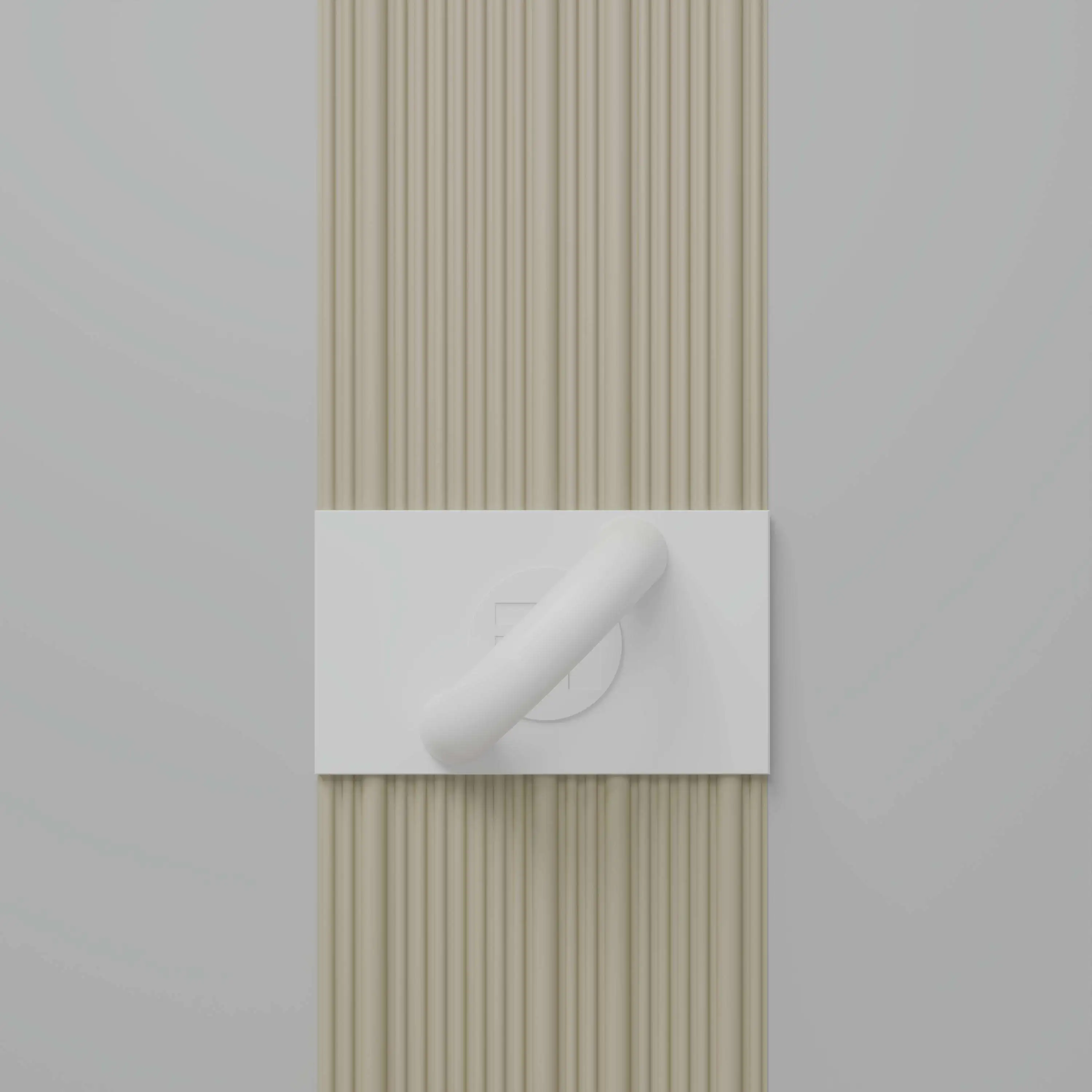 Fluted Raked White Float