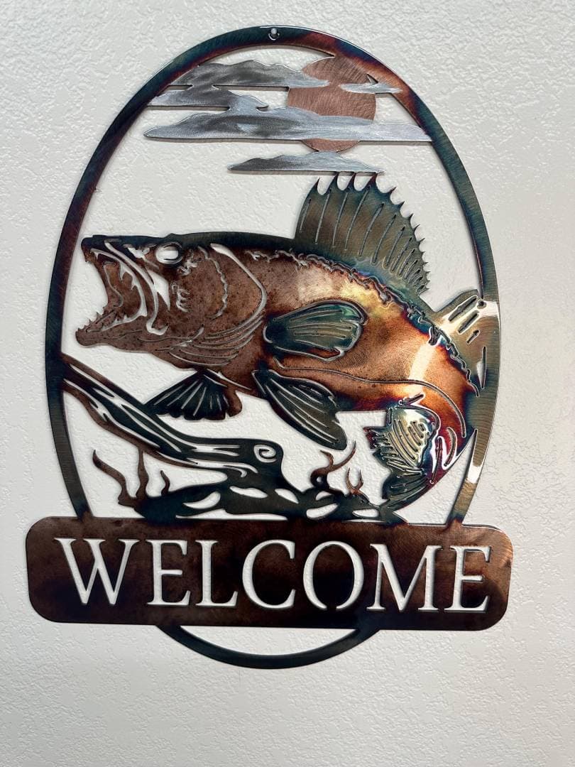 Welcome Walleye Oval xl - thumbnail 3