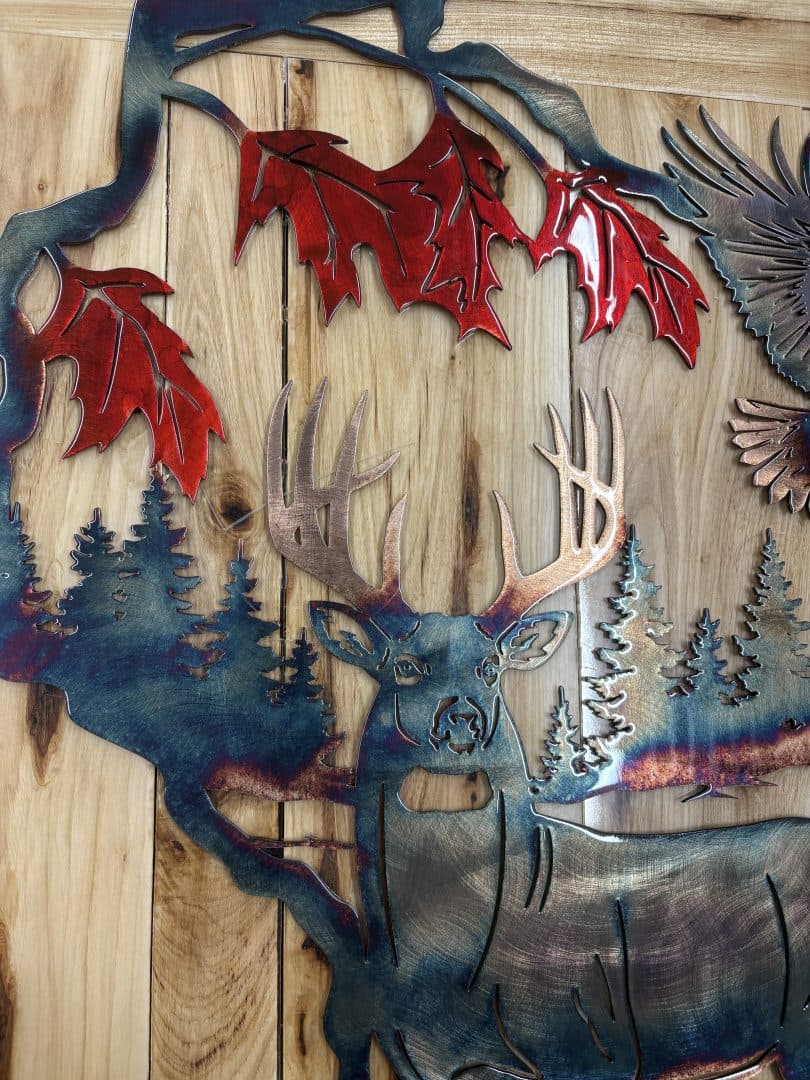 Wisconsin Buck Scene With Eagle - thumbnail 7