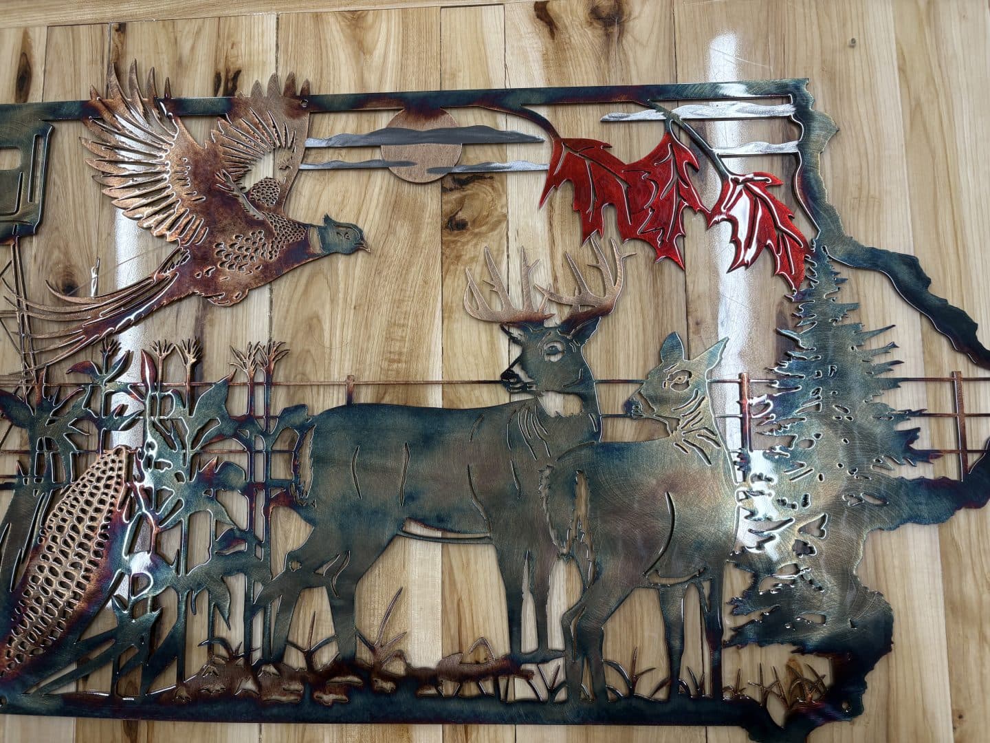 Iowa Whitetail And Pheasant Scene - thumbnail 2