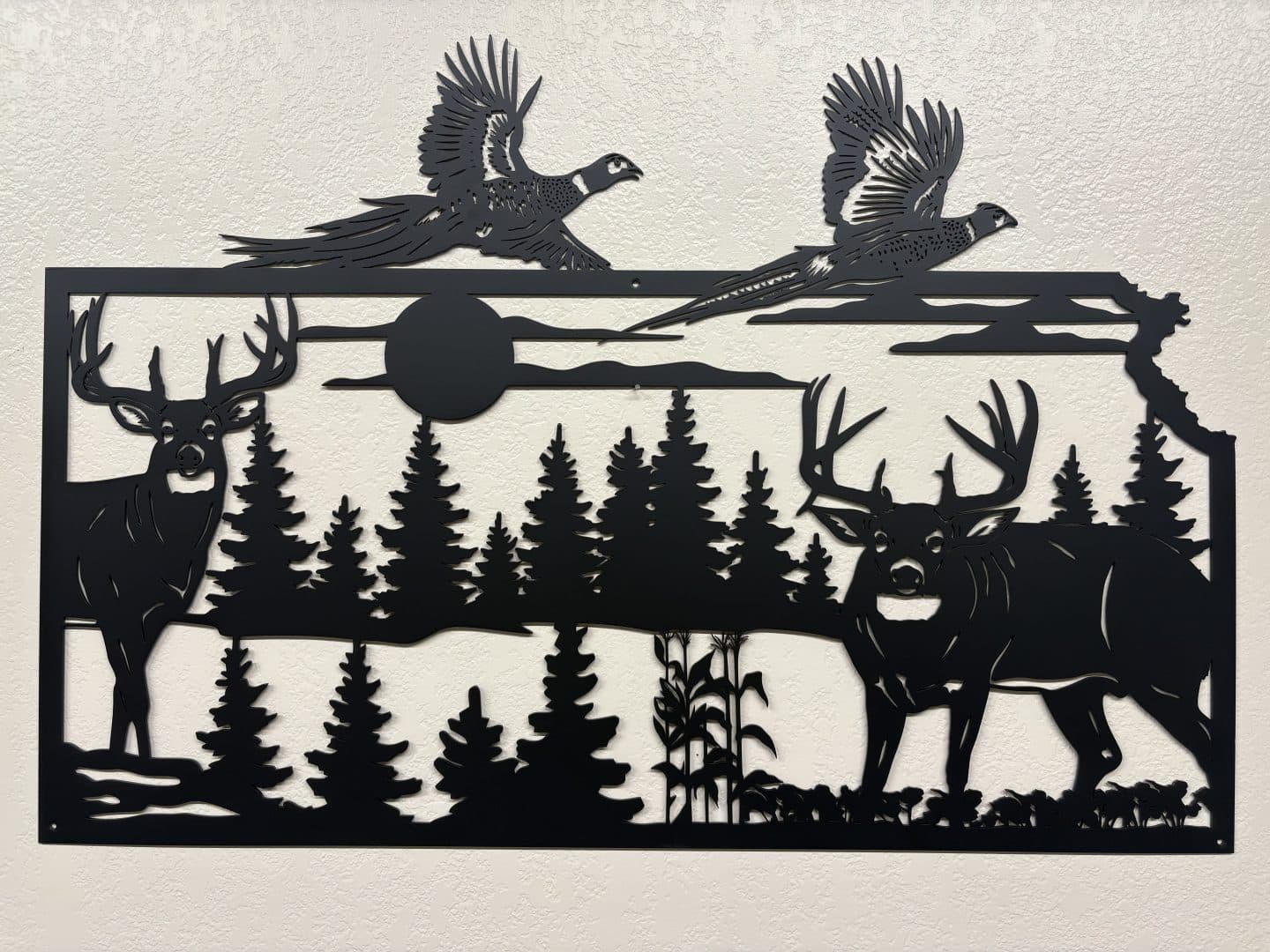 Kansas Whitetail and Pheasant Scene - thumbnail 3