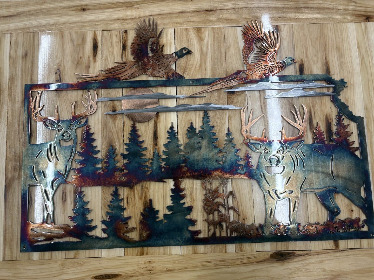 Kansas Whitetail and Pheasant Scene - thumbnail 5