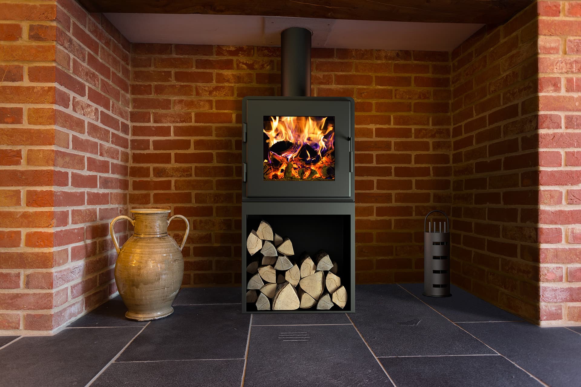 Nova Tower Wood Burning Stove - thumbnail 3