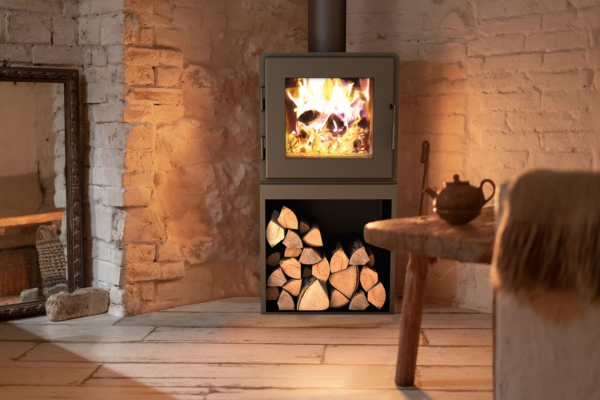 Nova Tower Wood Burning Stove - thumbnail 2
