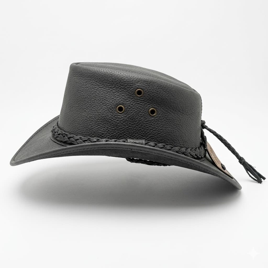 Style: 310 Aussie Leather Hat - thumbnail 4