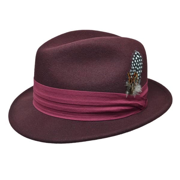 Style: 375 Lite Felt Fedora Hat 2 - thumbnail 6