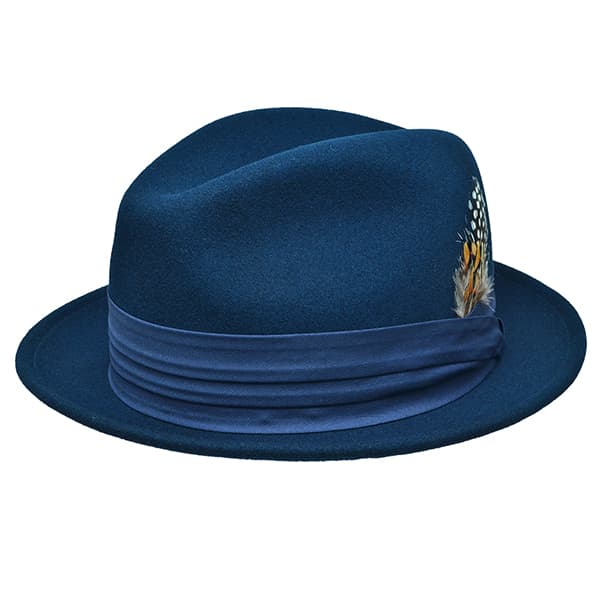 Style: 375 Lite Felt Fedora Hat 2 - thumbnail 5