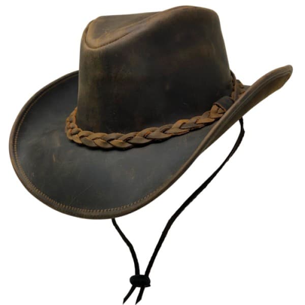 Style: 412 Leather Aussie Hat - thumbnail 2