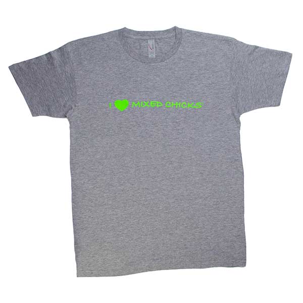 HIS T-Shirt – short sleeve (Grey w/ green writing)