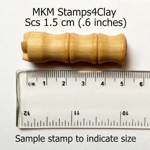 Scs-194 Small Round Stamp – Oak Leaf Outline - thumbnail 4