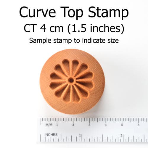 CT-041 Curve Top Stamp – Rose with Stem - thumbnail 4