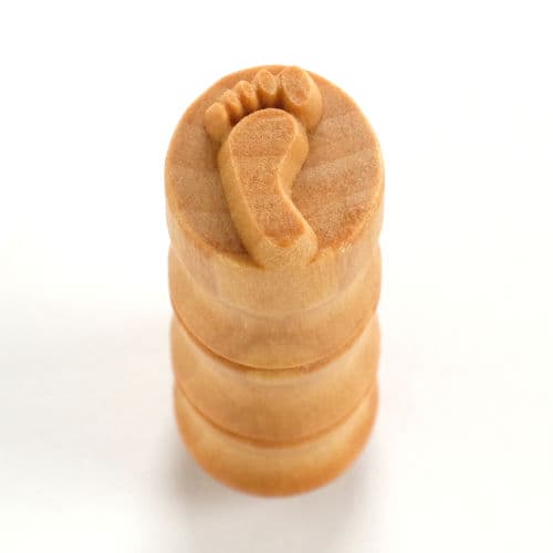 Scs-213 Small Round Stamp – Right Footprint - thumbnail 2