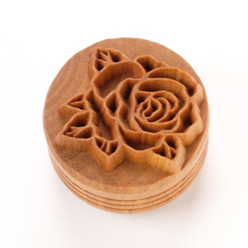 Scl-163 Large Round Stamp – Rose