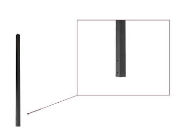 2″ x 61″ IRC Fascia Mount Corner Post and Bracket Kit