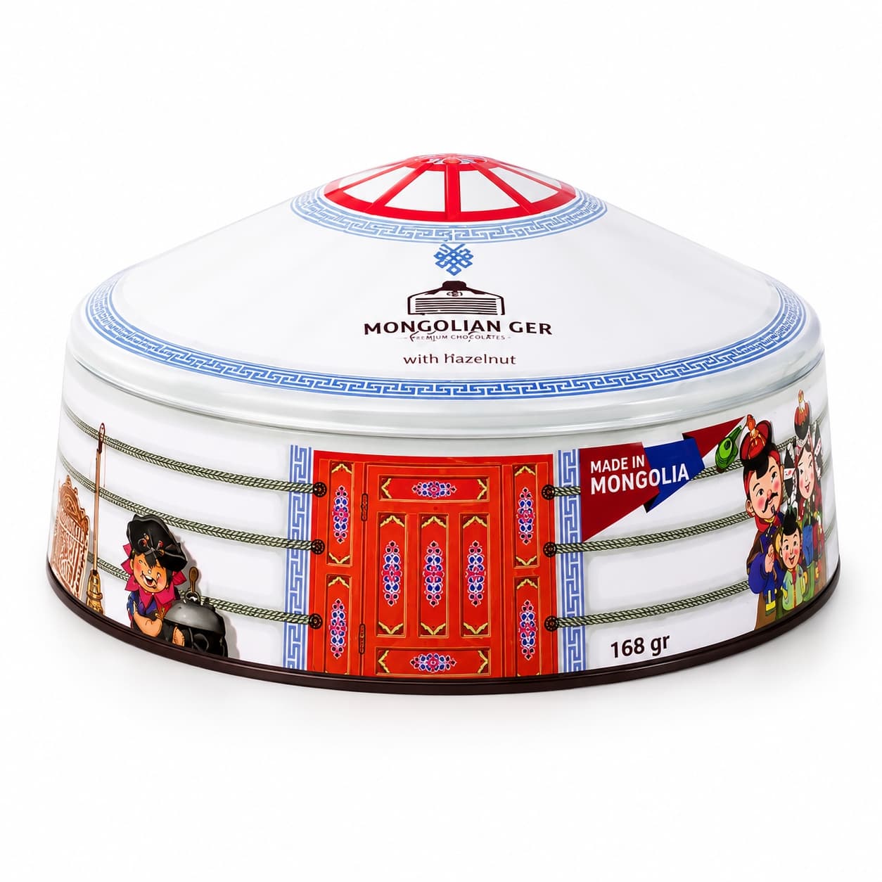 Mongolian Ger Chocolate with Hazelnut