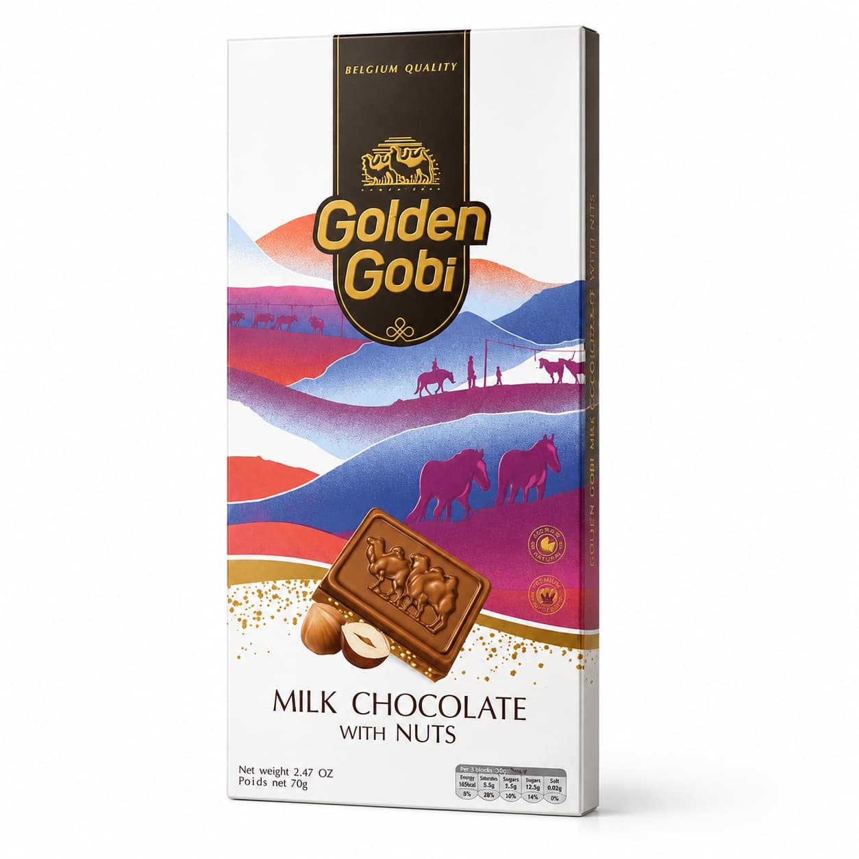 Milk Chocolate with Nuts 70 gr
