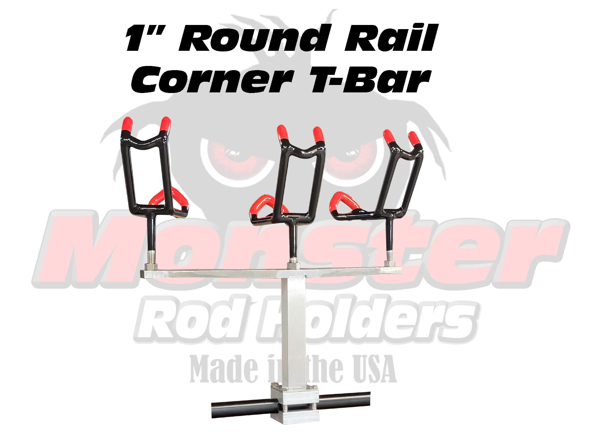 1-Inch Round Rail Corner T-Bar Rod Holder Rack