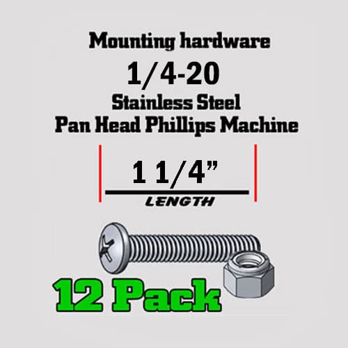 1-1/4-Inch Stainless Pan Head Screw for Rod Holders