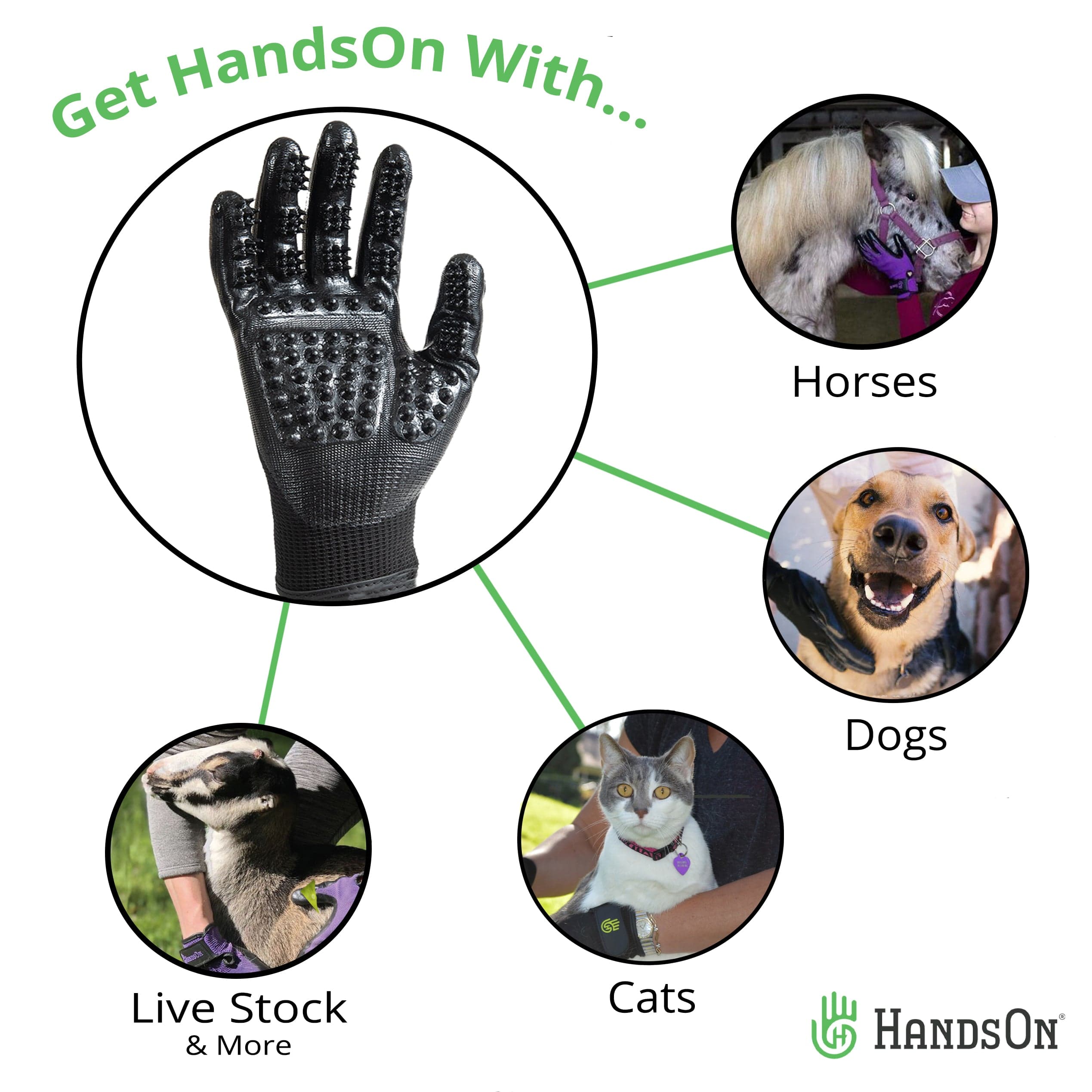 HandsOn Grooming Gloves - thumbnail 5