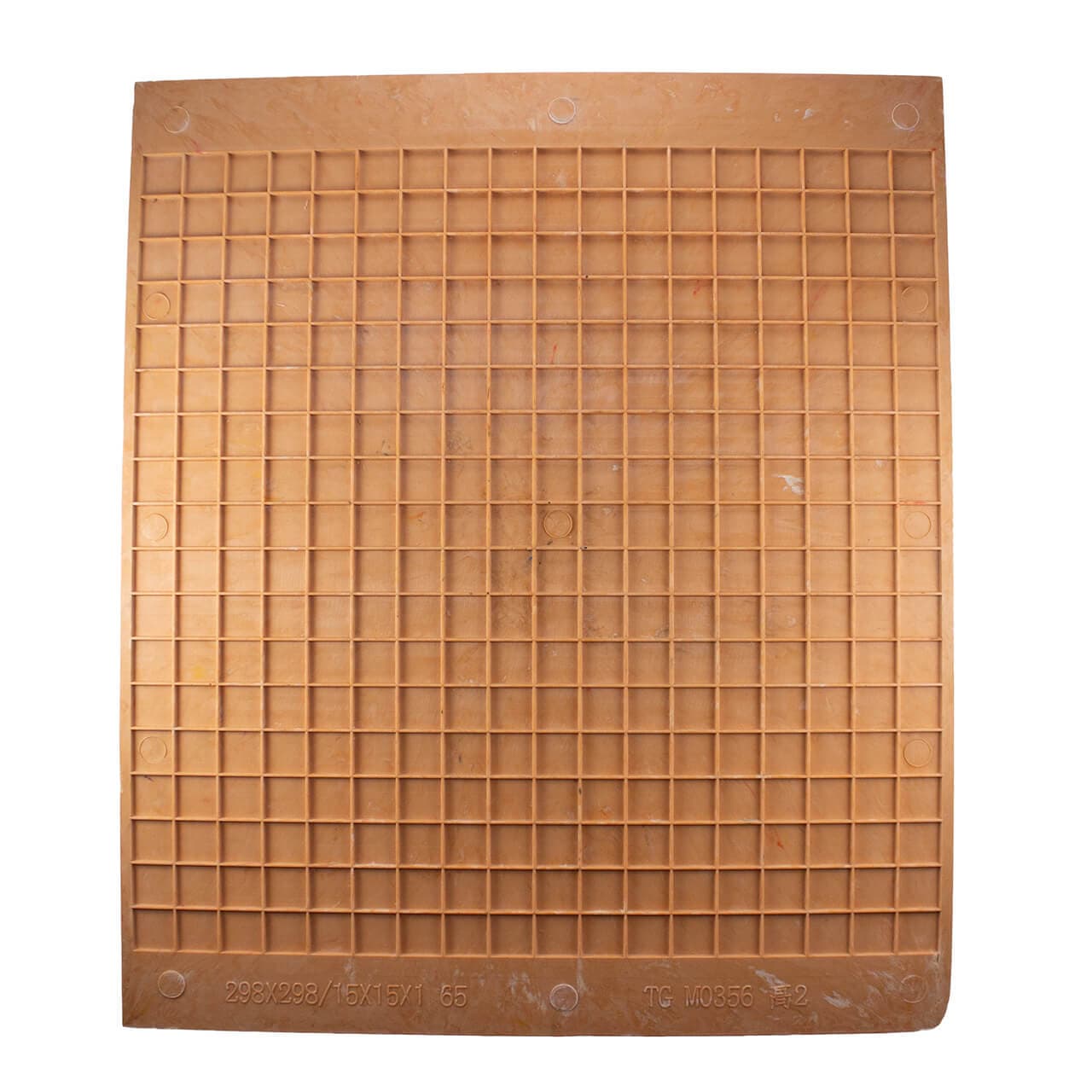 Mosaic Tile Mounting Grid 15mm UNBEVELED ORANGE