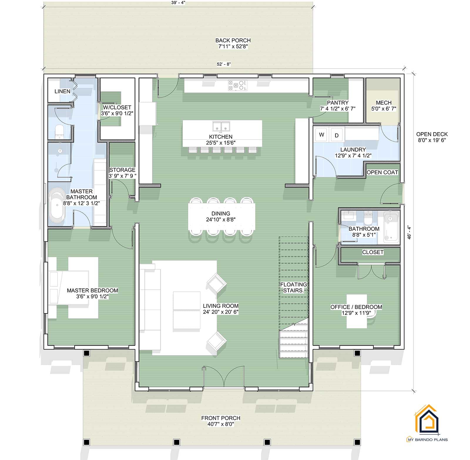Ironwood Barndominium Floor Plan - thumbnail 2