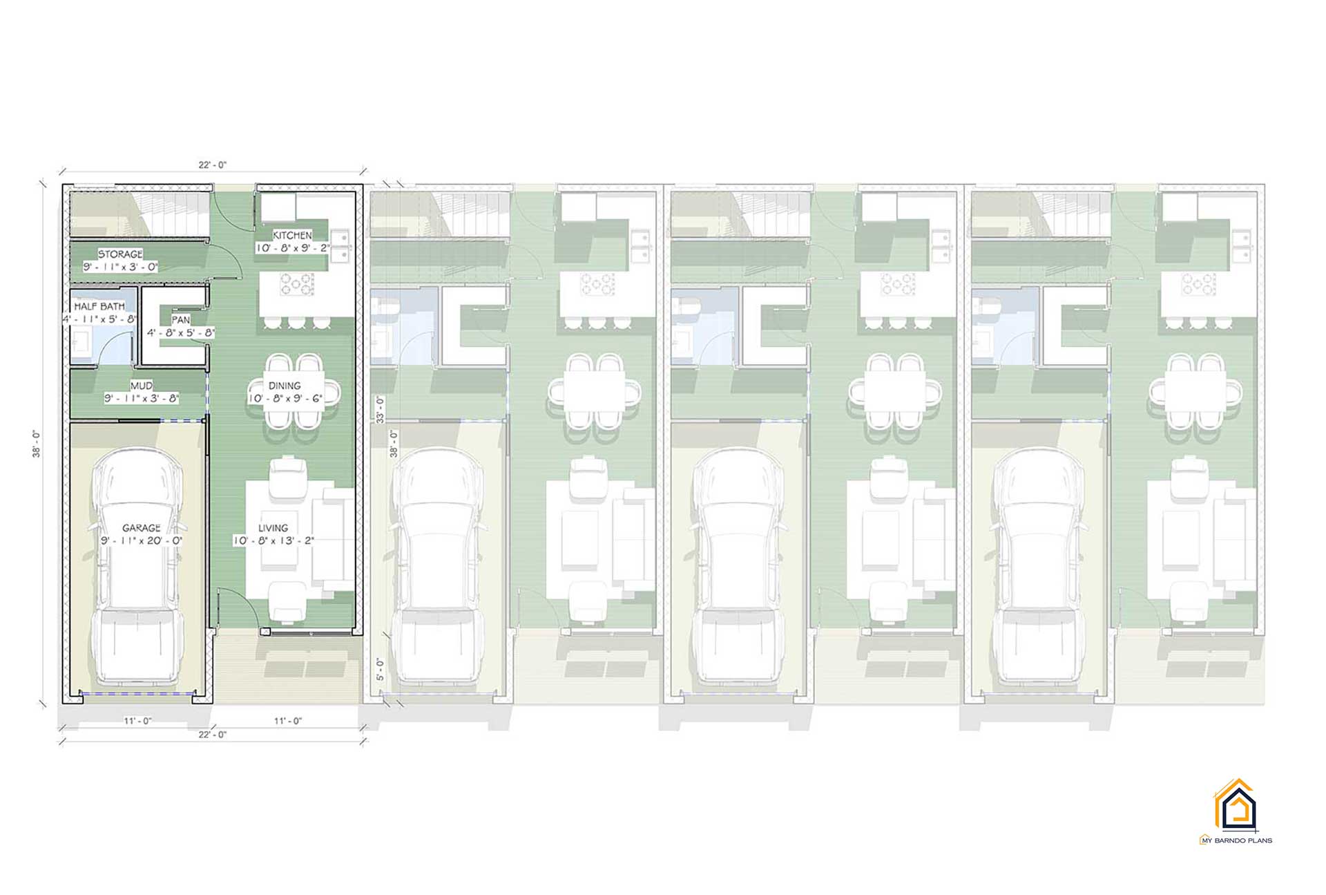 Revere Row Townhome Plan - thumbnail 2